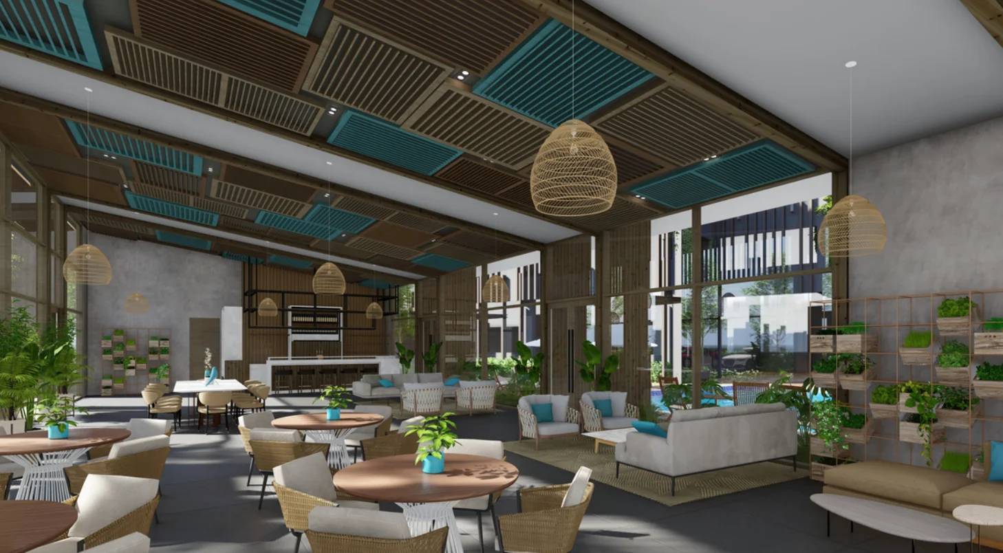 Anderson Residences club lounge seating